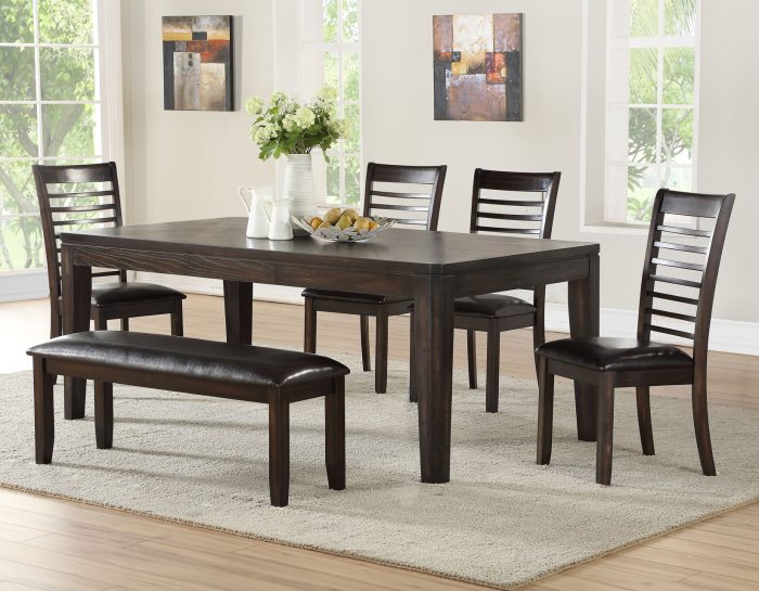 Ally 60-78 inch Dining Table w/18" Leaf - Image 5
