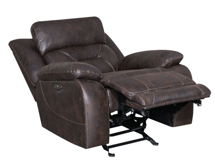 Aria Dual-Power Recliner, Saddle Brown - Image 2