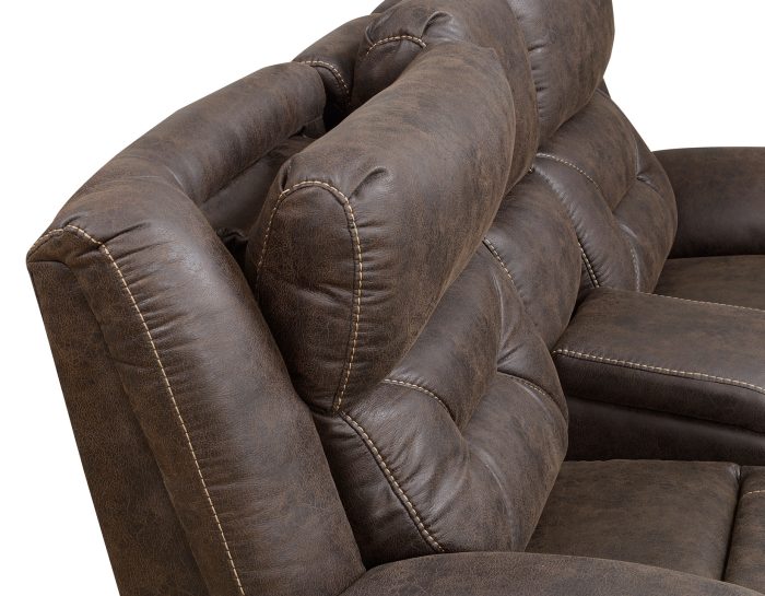 Aria Dual-Power Recliner, Saddle Brown - Image 4