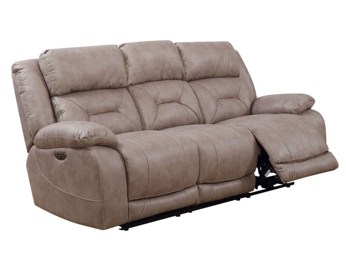 Aria Dual-Power Reclining Sofa, Desert Sand - Image 4