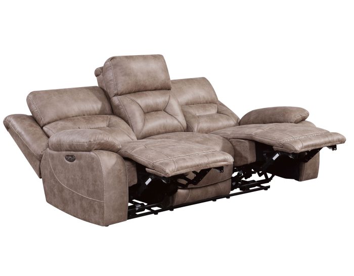 Aria Dual-Power Reclining Sofa, Desert Sand - Image 3