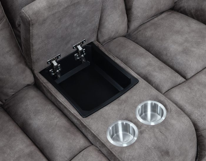 Bogata Manual Reclining Console Loveseat - Image 4