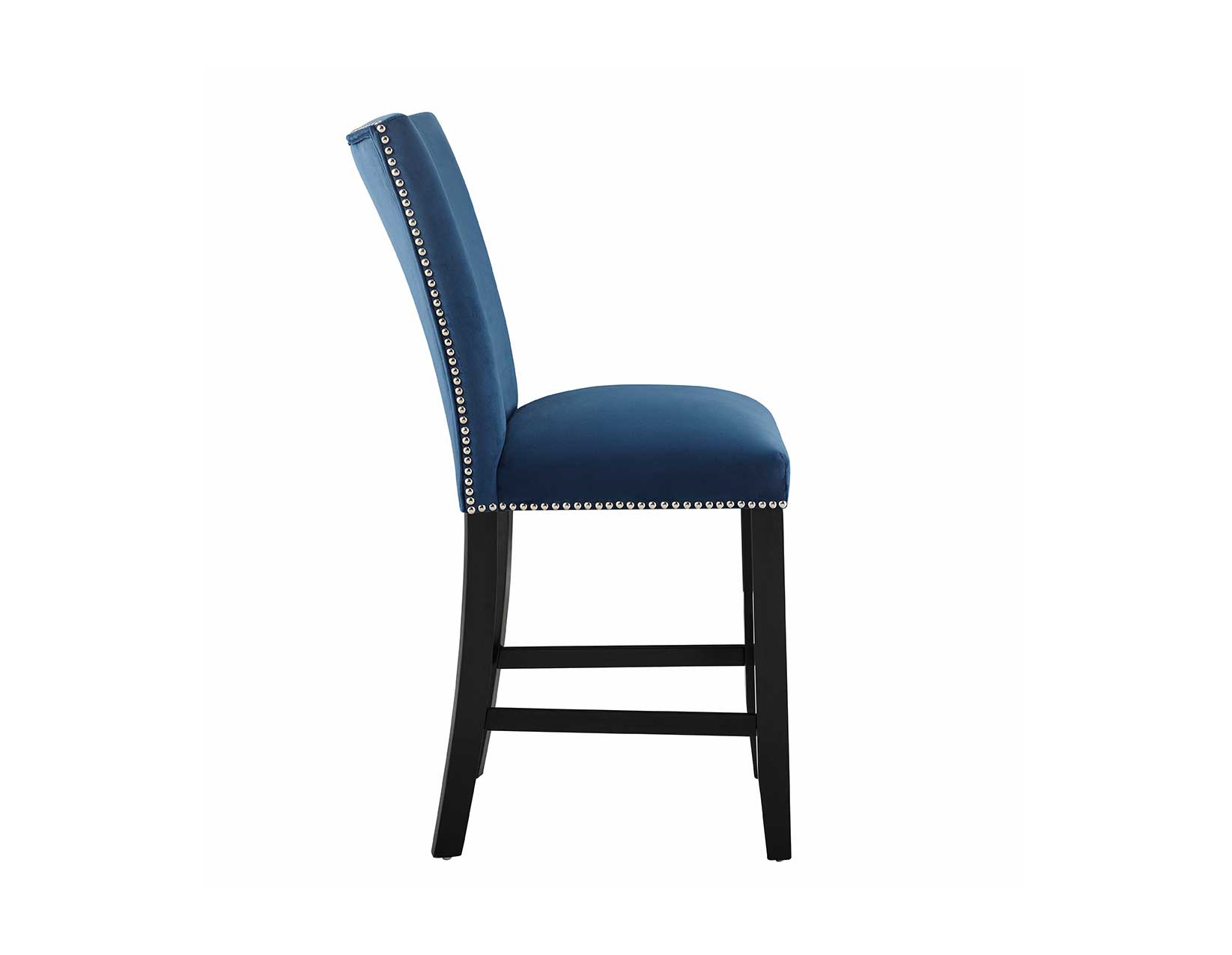 Camila Counter Stool, Blue Velvet - Image 5