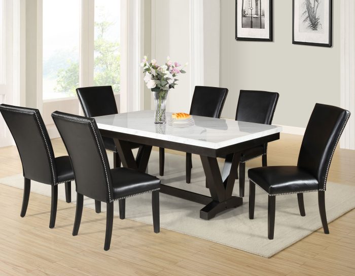 Finley Black PU Side Chair - Image 3