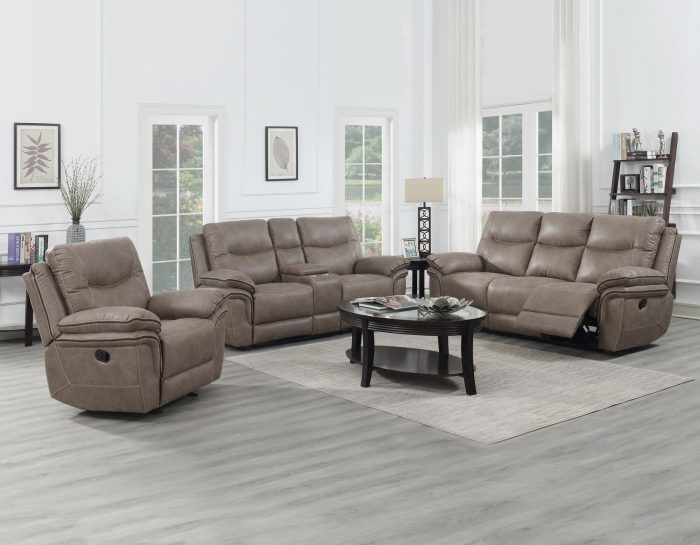 Isabella Manual Glider Recliner, Sand - Image 2