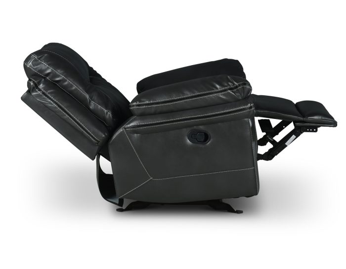 Isabella Manual Glider Recliner, Grey - Image 7