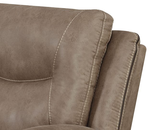 Isabella Manual Reclining Sofa, Sand - Image 3
