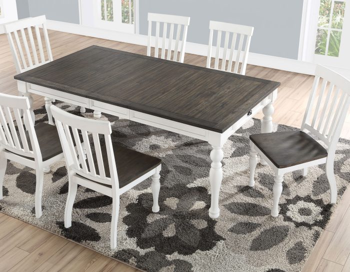 Joanna 64-80 inch Dining Table w/ 16"Leaf - Image 2
