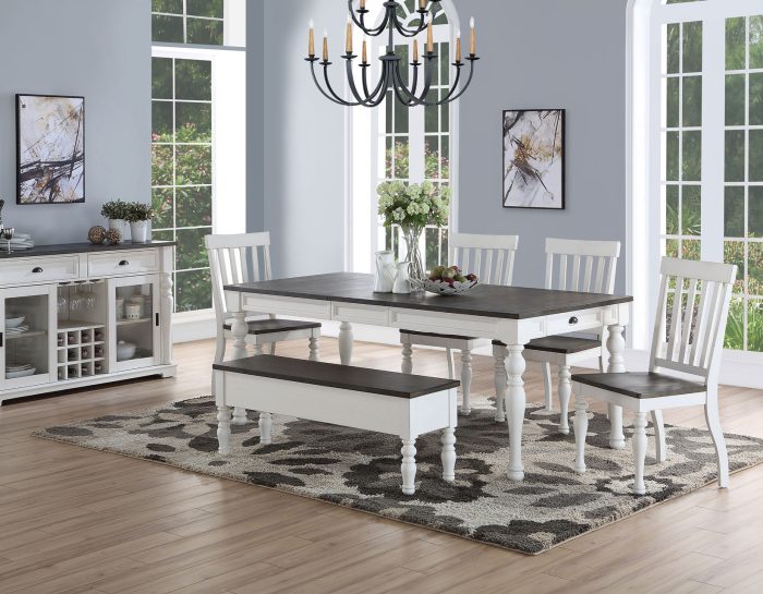 Joanna 64-80 inch Dining Table w/ 16"Leaf - Image 3
