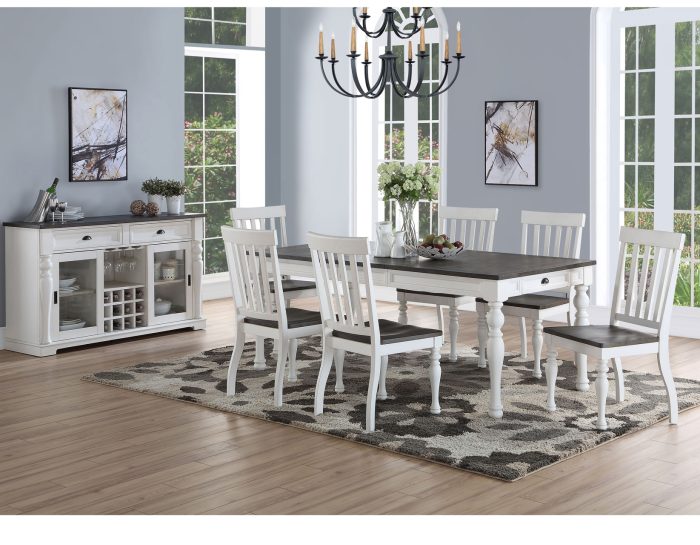 Joanna 64-80 inch Dining Table w/ 16"Leaf - Image 8