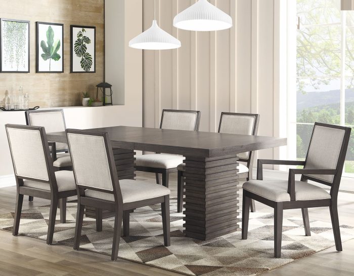 Mila 60-78 Inch Dining Table w/18" Leaf - Image 3