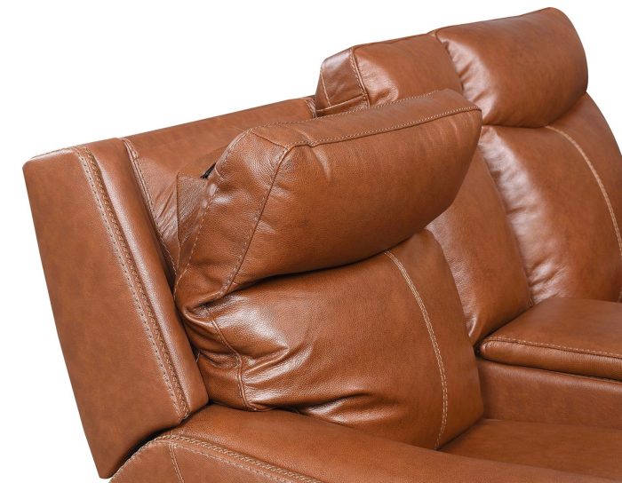 Natalia Dual-Power Reclining Console Loveseat, Coach - Image 9