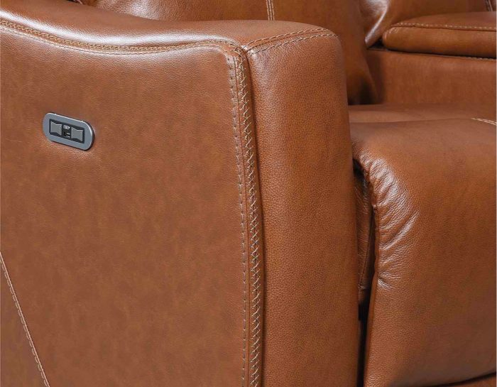 Natalia Dual-Power Reclining Console Loveseat, Coach - Image 7