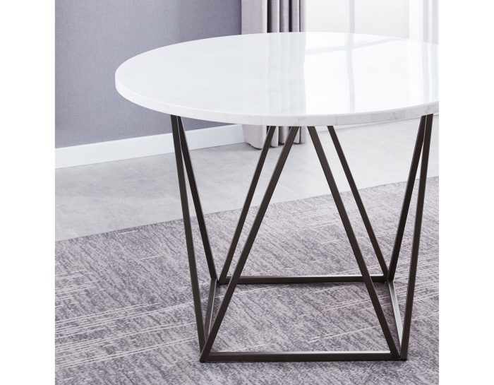 Ramona 5 Piece Marble Top Set<br>(Table & 4 Side Chairs) - Image 2