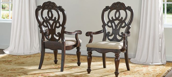 Royale 9 Piece Set<br>(Table, 2 Arm Chairs & 6 Side Chairs) - Image 5