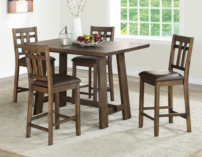 Saranac 5-Pack Counter<br>(Table & 4 Counter Chairs)