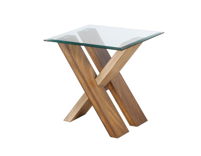 Tasha 3-Piece Set<br>(Glass Top Cocktail & 2 End Tables) - Image 2