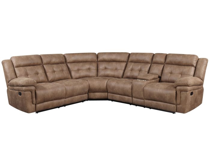 Anastasia 3-Piece Manual Reclining Sectional - Image 4