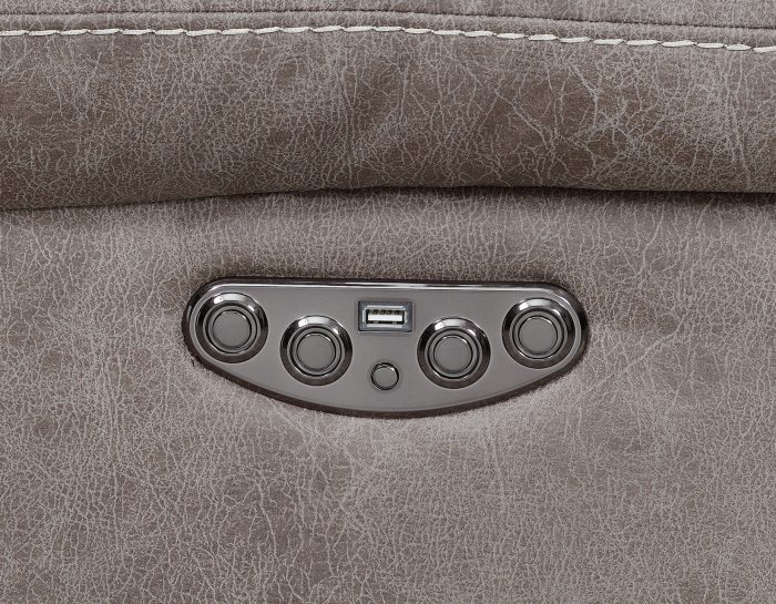 Aria 3-Piece Dual-Power Reclining Sectional, Desert Sand - Image 2
