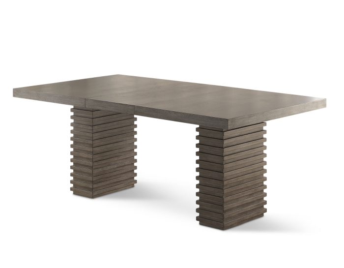 Mila 60-78 Inch Dining Table w/18" Leaf