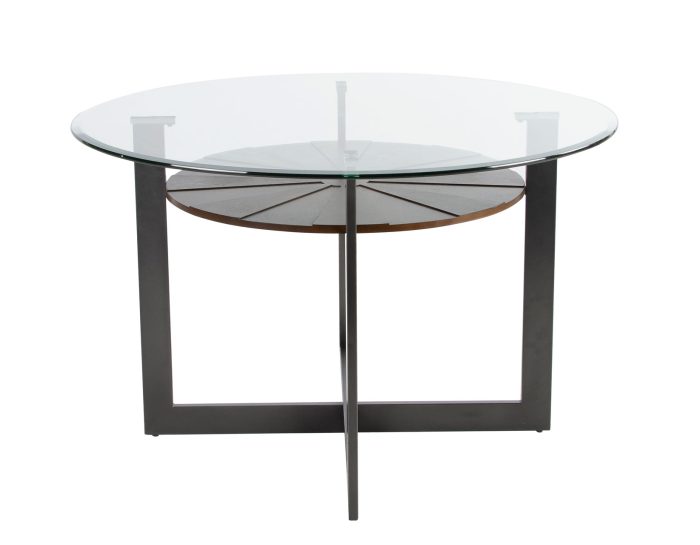 Olson 48 inch Round Glass Top Table - Image 2