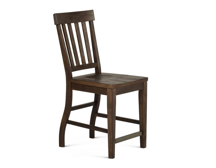 Cayla 24" Counter Stool, Dark Oak - Image 2