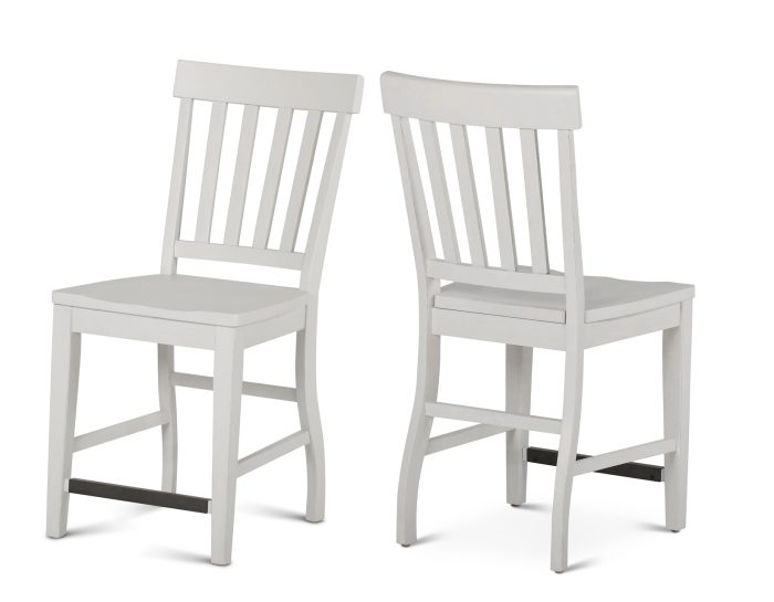 Cayla 24" Counter Stool, White - Image 7