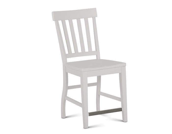 Cayla 24" Counter Stool, White