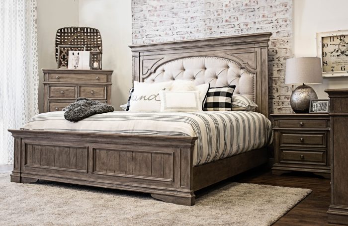 Highland Park Tan 4-Piece Queen Set(Q Bed/NS/Dresser/Mir) - Image 2