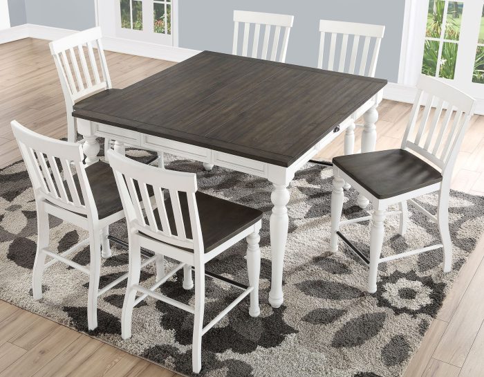 Joanna 7 Piece Counter Set<br>(Counter Table & 6 Counter Chairs) - Image 2