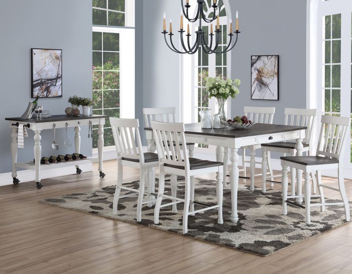 Joanna 7 Piece Counter Set<br>(Counter Table & 6 Counter Chairs)