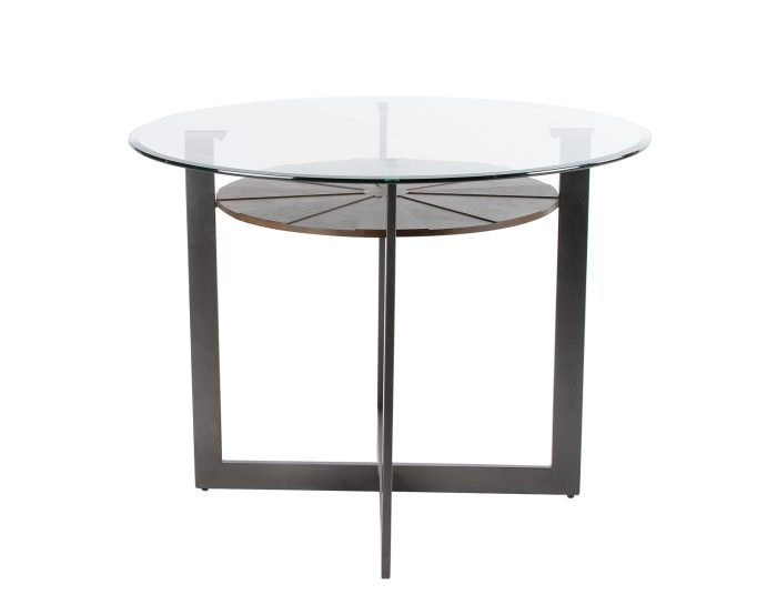 Olson 5 Piece Counter Set<br>(Glass Counter Top Table & 4 Counter Chairs) - Image 5