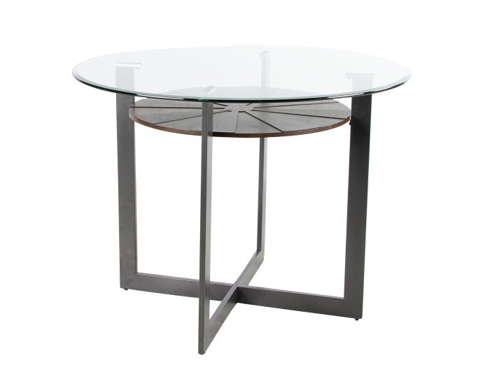 Olson 5 Piece Counter Set<br>(Glass Counter Top Table & 4 Counter Chairs) - Image 6