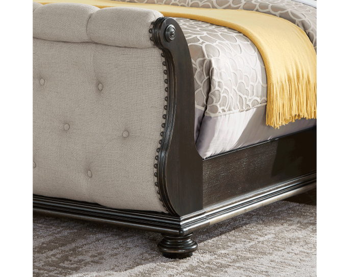 Rhapsody Sleigh 4-Piece King Set (King Bed/DR/MR/NS) - Image 6