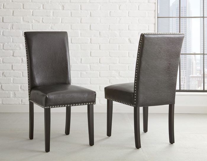 Verano 5 Piece Set<br>(Glass Top Table & 4 Black Side Chairs) - Image 2