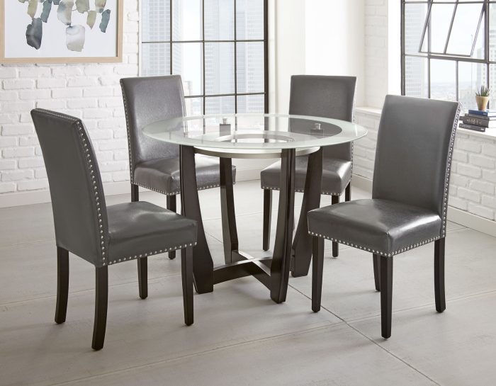 Verano Black PU Side Chair - Image 3