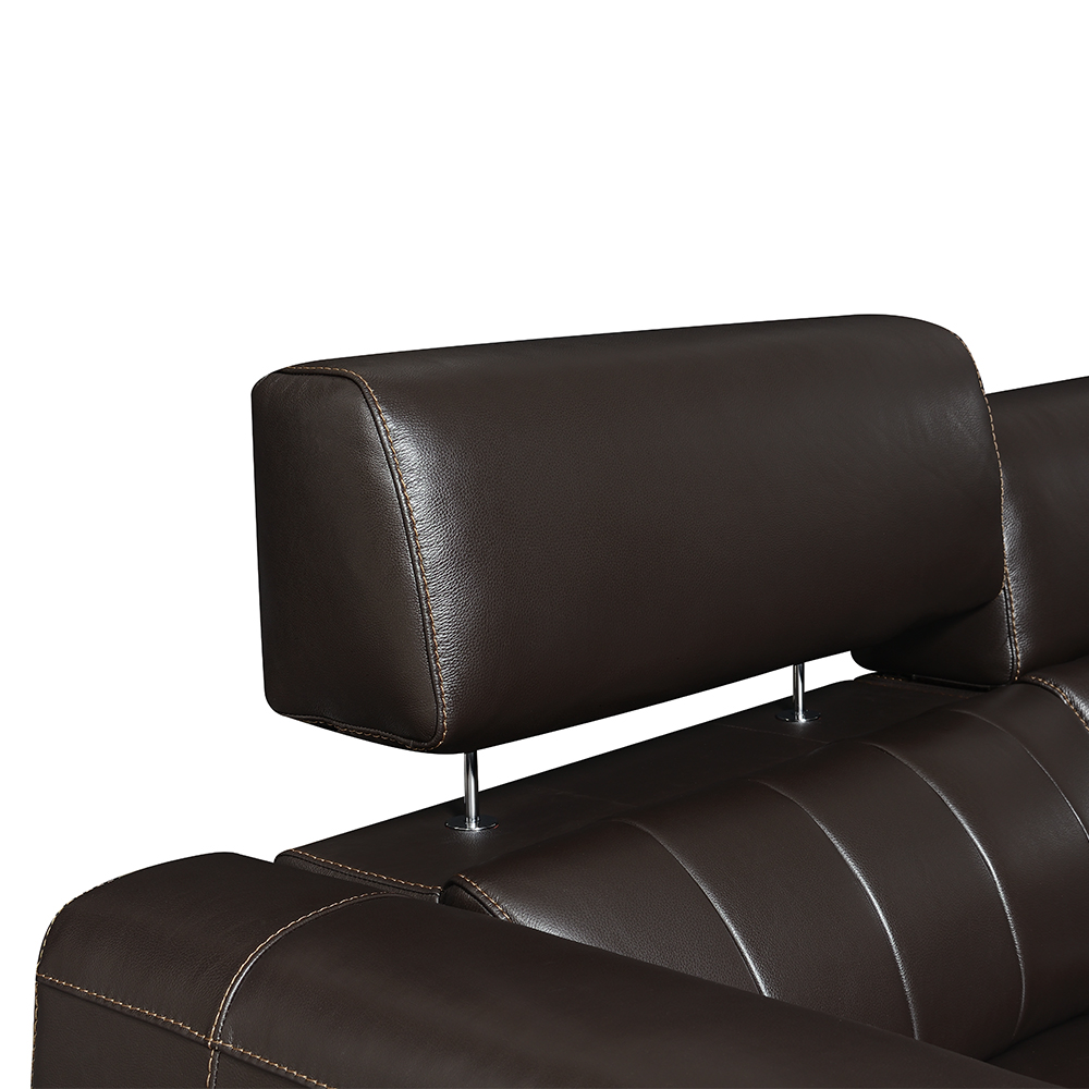 NARA 6-PIECE DUAL-POWER LEATHER RECLINING SECTIONAL - Image 2