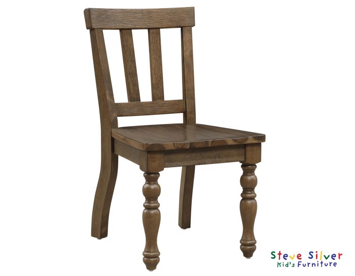 Joanna Kids Solid Wood Side Chair, Mocha - Image 3