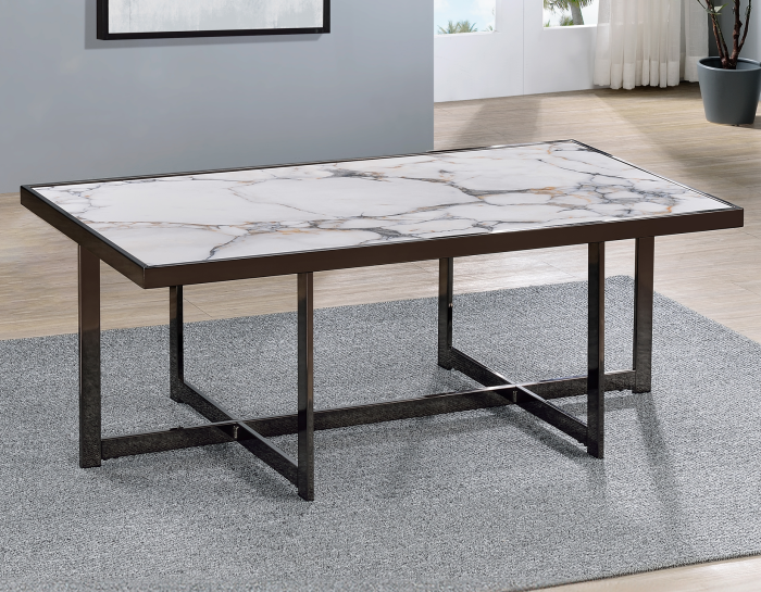 Kayley 3-Piece Sintered Stone Table Set - Image 2