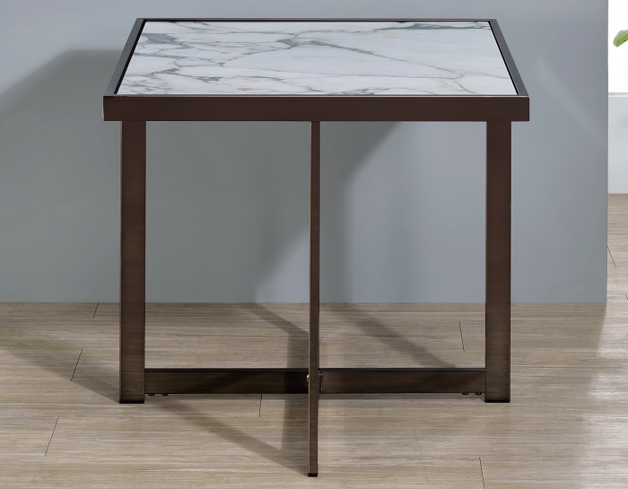 Kayley 23.25" Sintered Stone End Table
