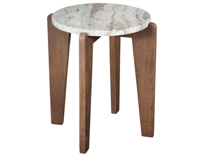 Shavon 3-Piece Solid Toronto Brown Marble Table Se - Image 8