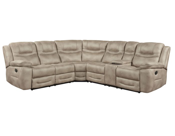Shelton 3-Piece Manual Reclining Sectional - Image 4