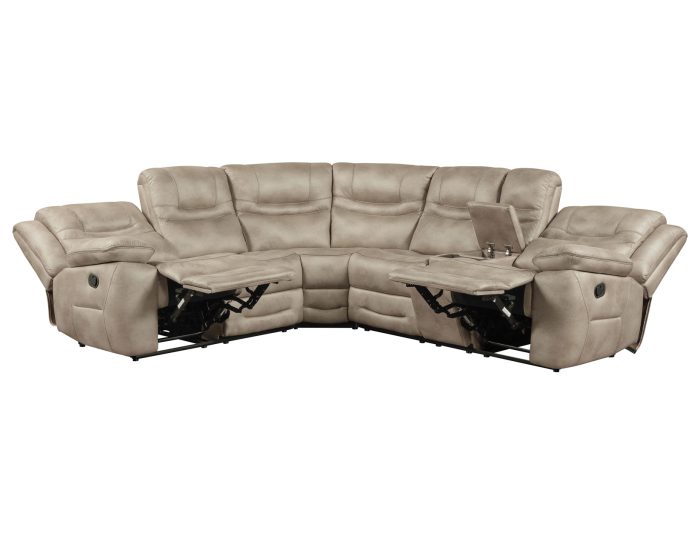 Shelton 3-Piece Manual Reclining Sectional - Image 5