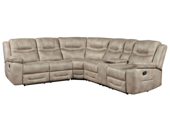Shelton 3-Piece Manual Reclining Sectional - Image 3
