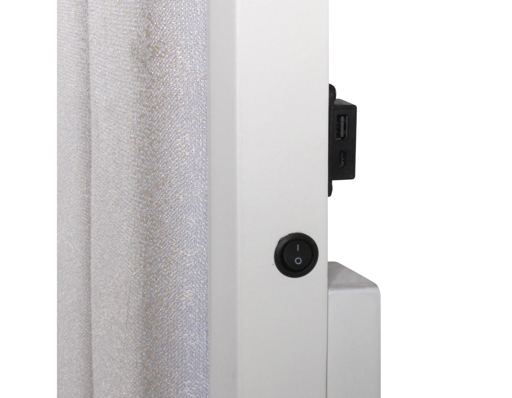 Cassie Illuminating Queen Bed, Shimmering Pearl Finish - Image 6