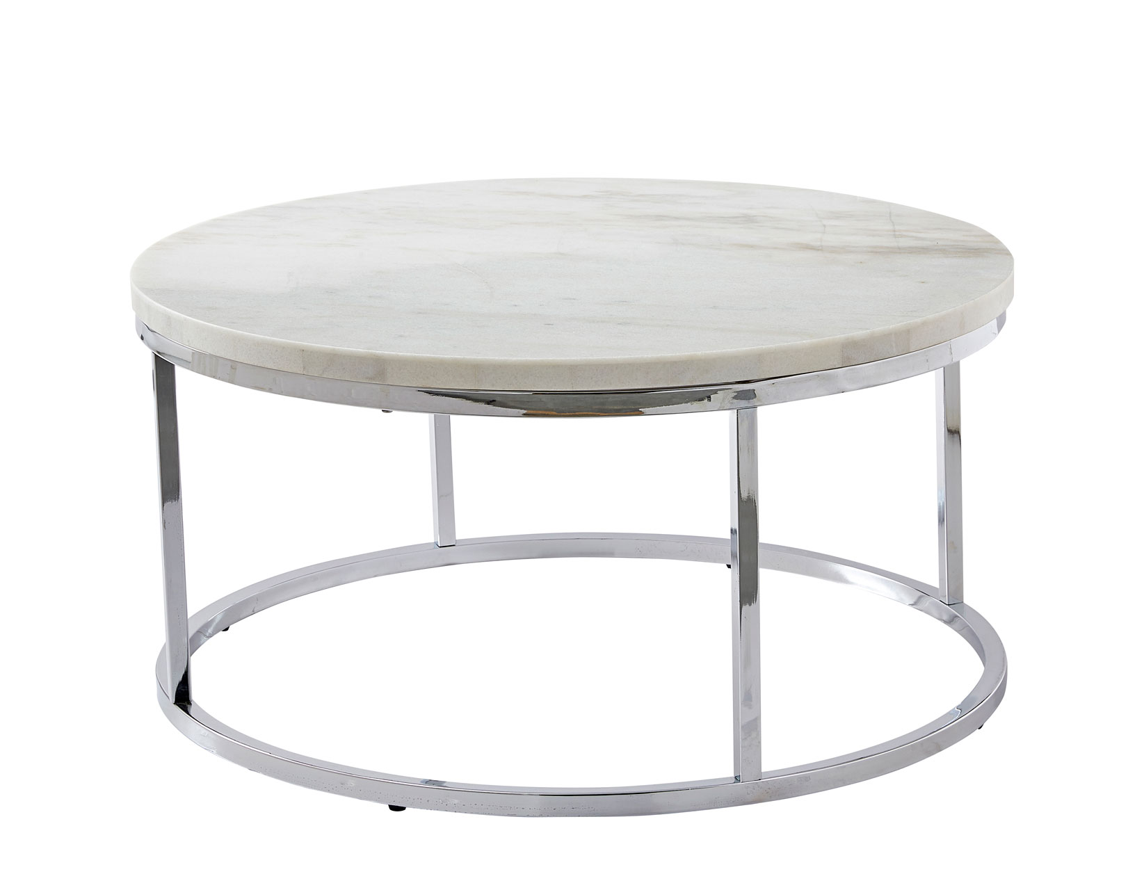 Echo White Marble Top Chairside End Table - Image 7