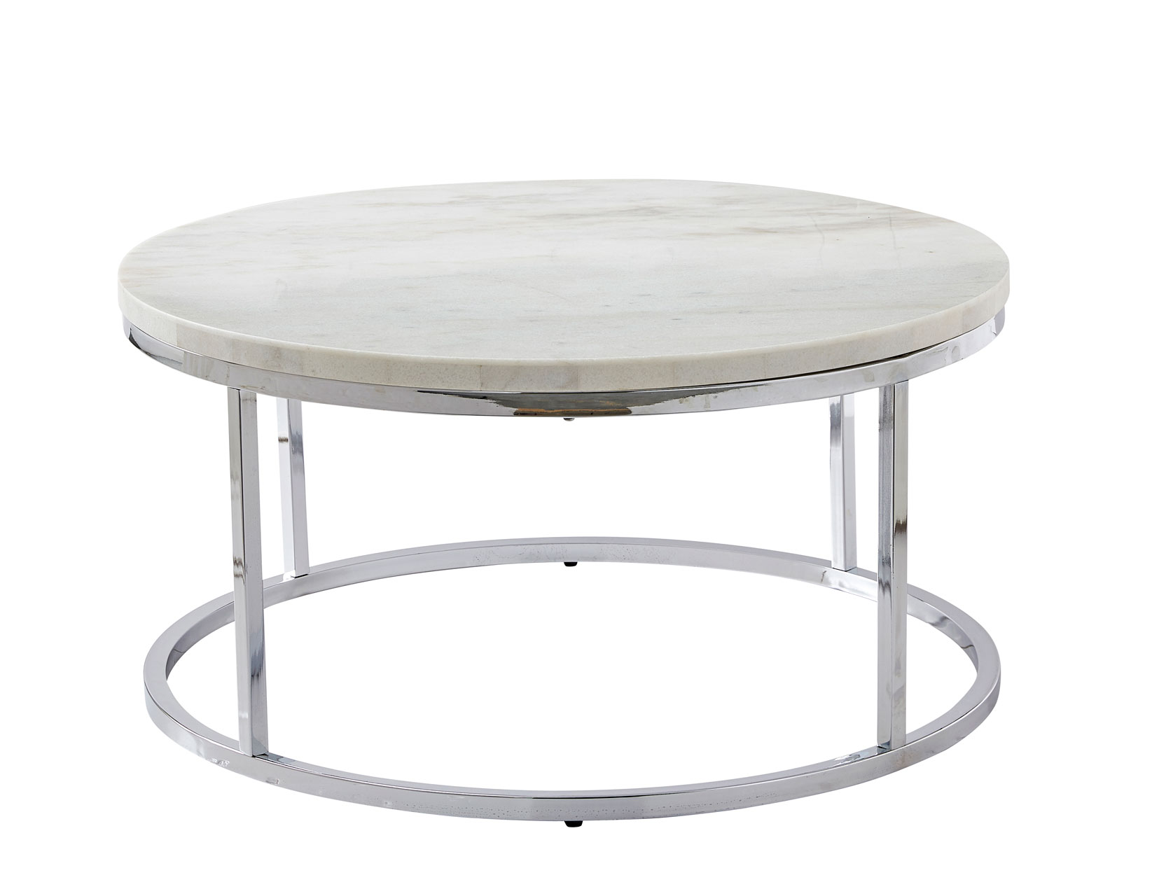Echo White Marble Top Chairside End Table - Image 6