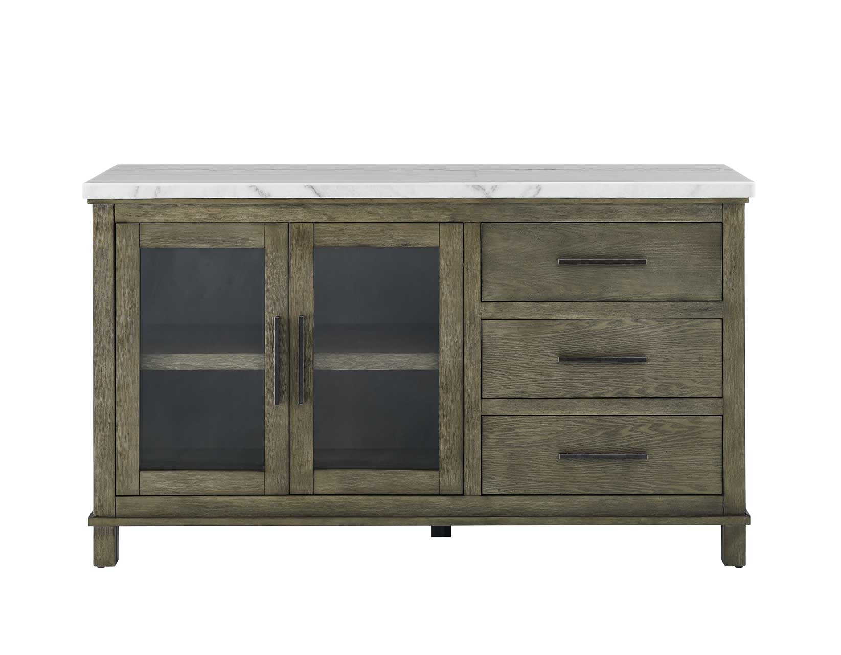 Grayson Server, White Marble Top - Image 3