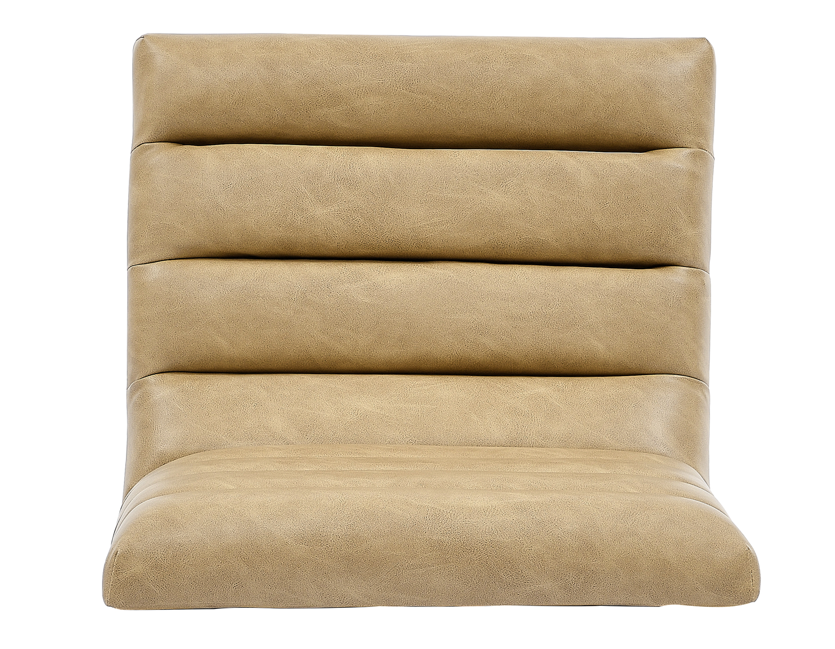 Nicco Bar Chair Bucket Seat, Sand Vegan Leather Fabric