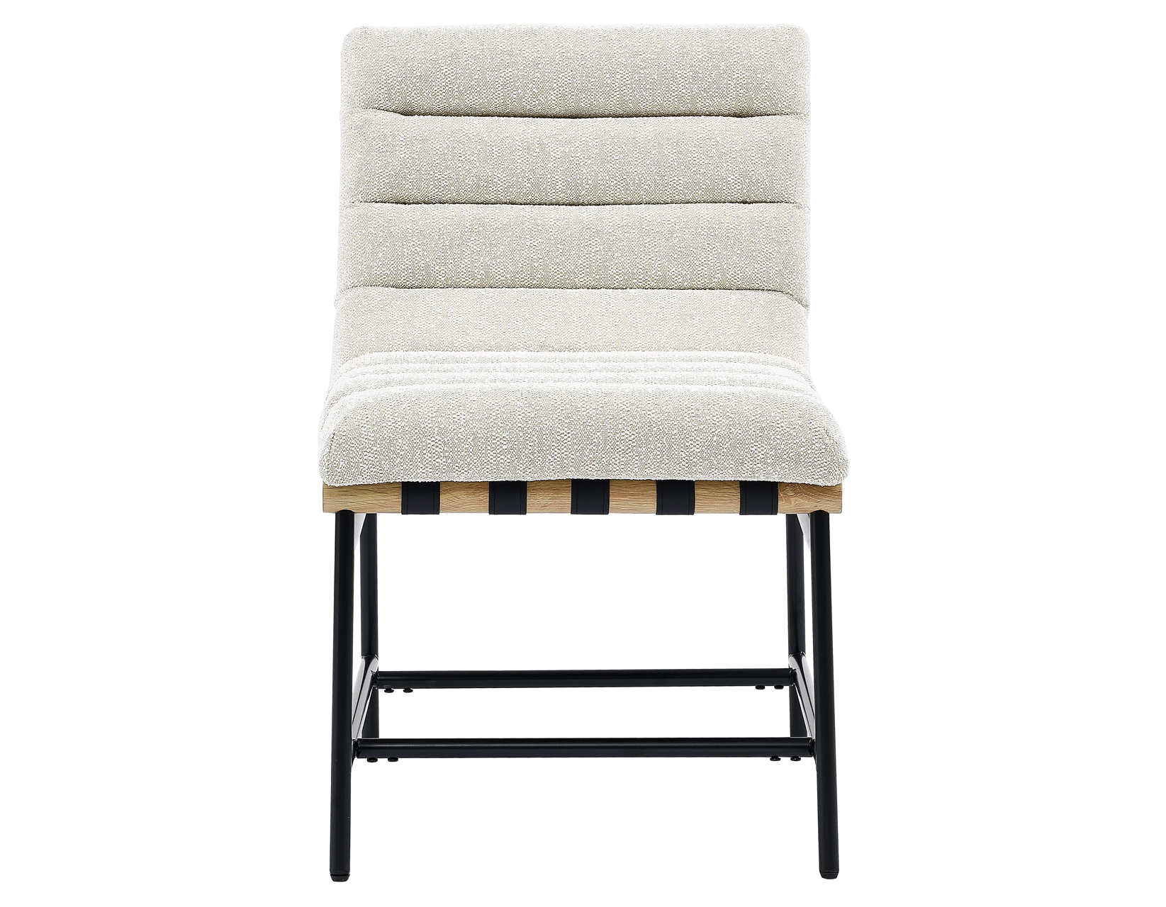 Nicco 20" Side Chair, Eggshell Polyester Fabric - Image 2